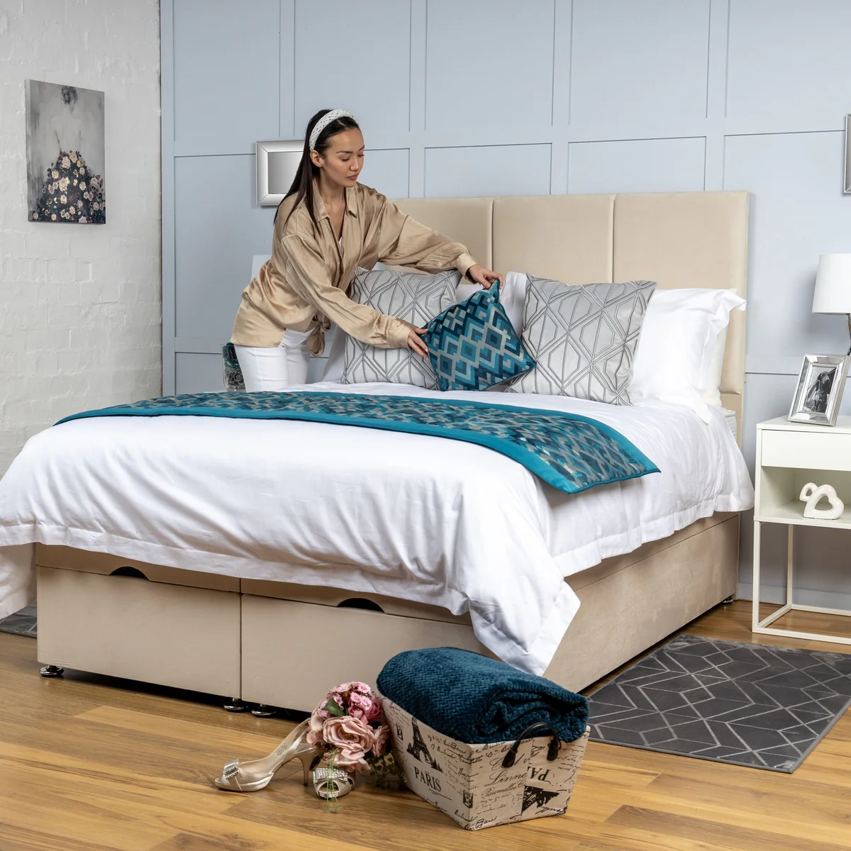 3 Panel Ottoman Divan Bed - Image 3