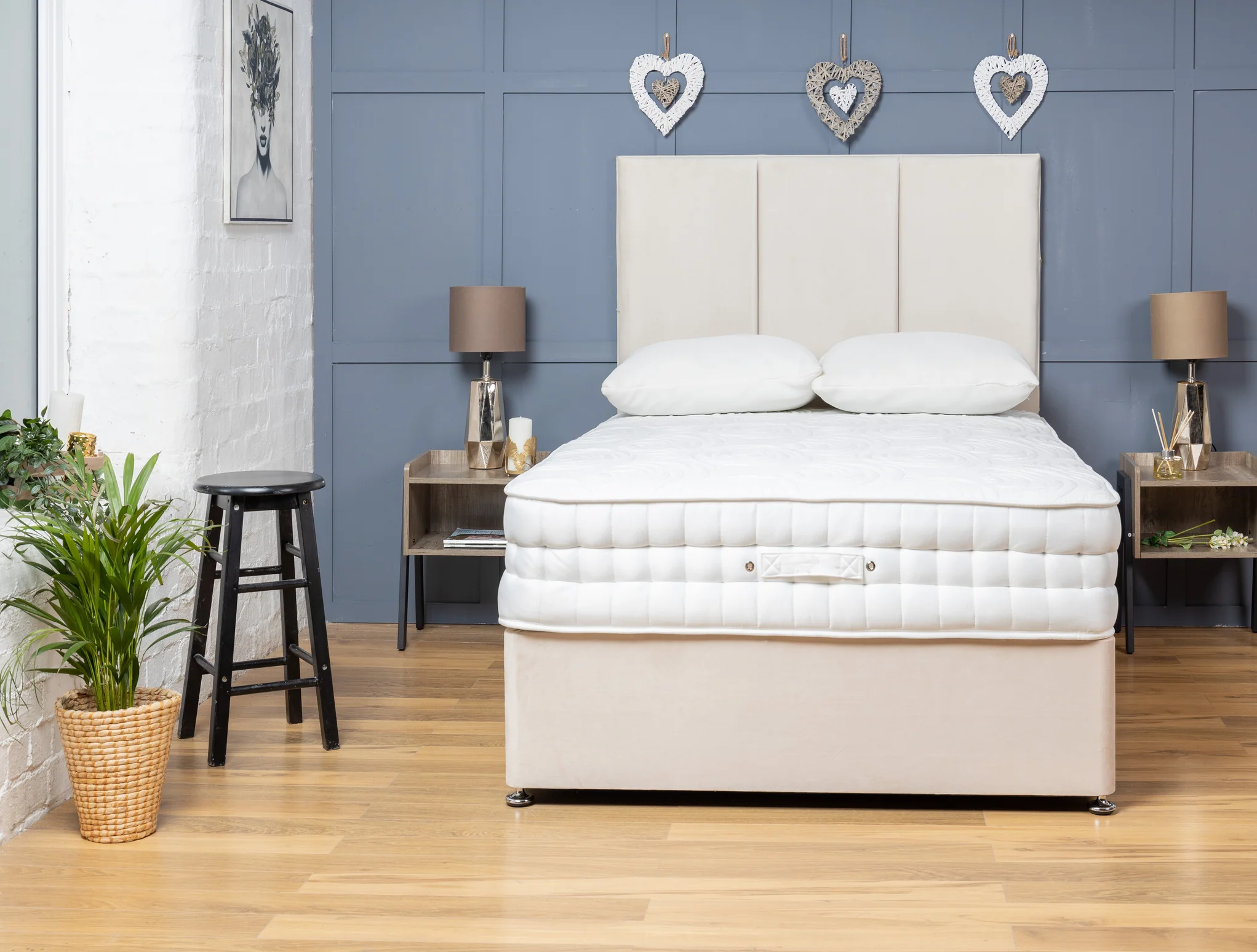 3 Panel Divan Bed Set With Mattress Options - Image 5