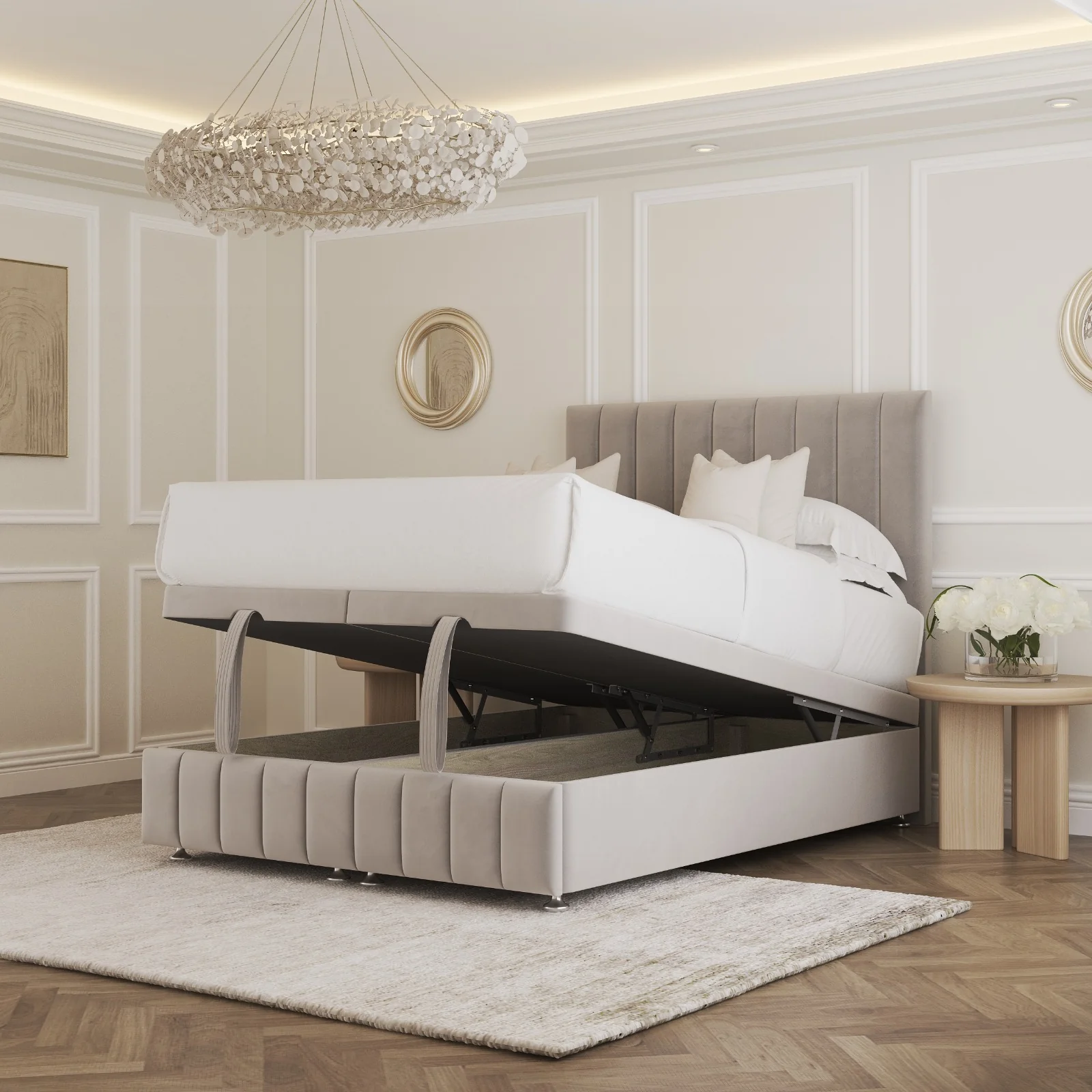 9 Panel Ottoman Divan Bed With Footboard