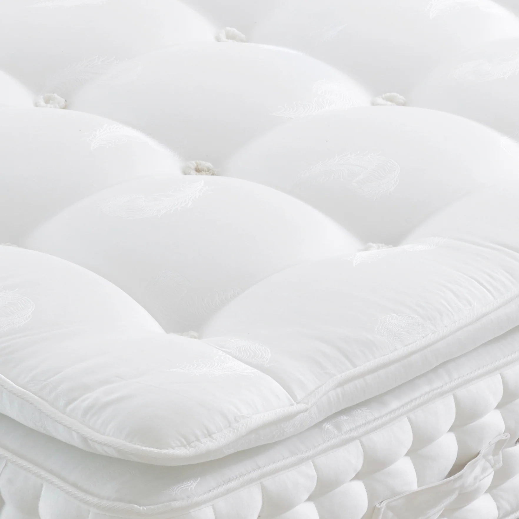 Viscose Handstitched 2000 Pocket Natural Fillings Pillowtop - Image 3