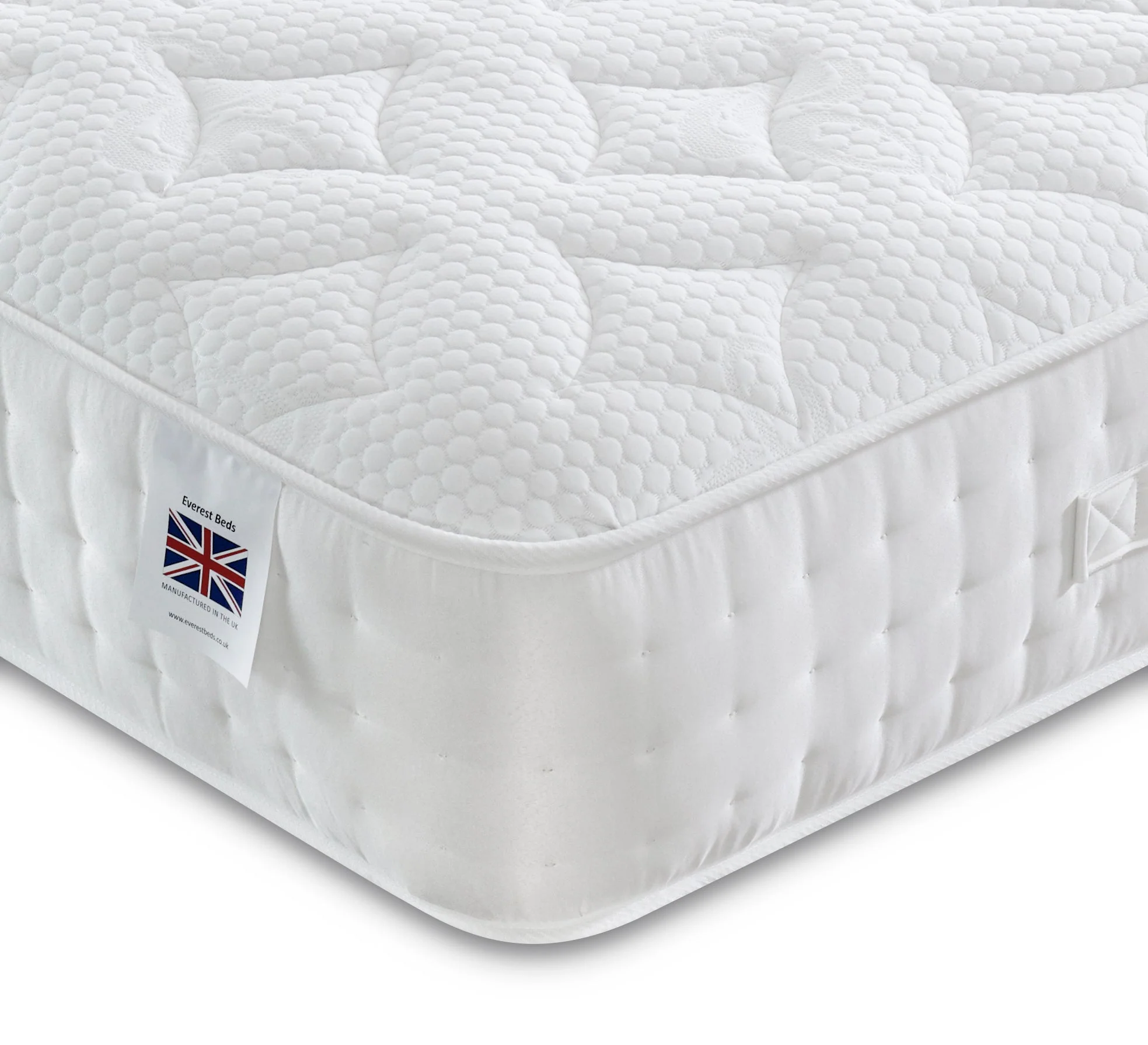 Everest Star 1000 Pocket Mattress Micro Quilted Soft Non Tufted