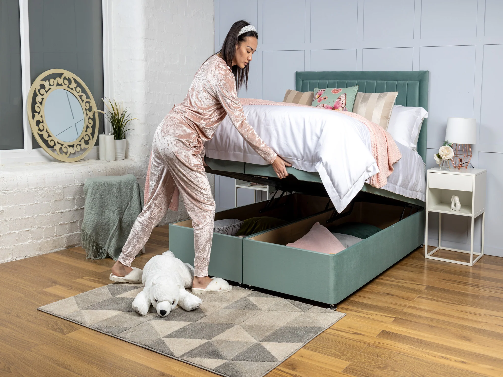 Olivia 12 Bumper Ottoman Divan Bed - Image 5