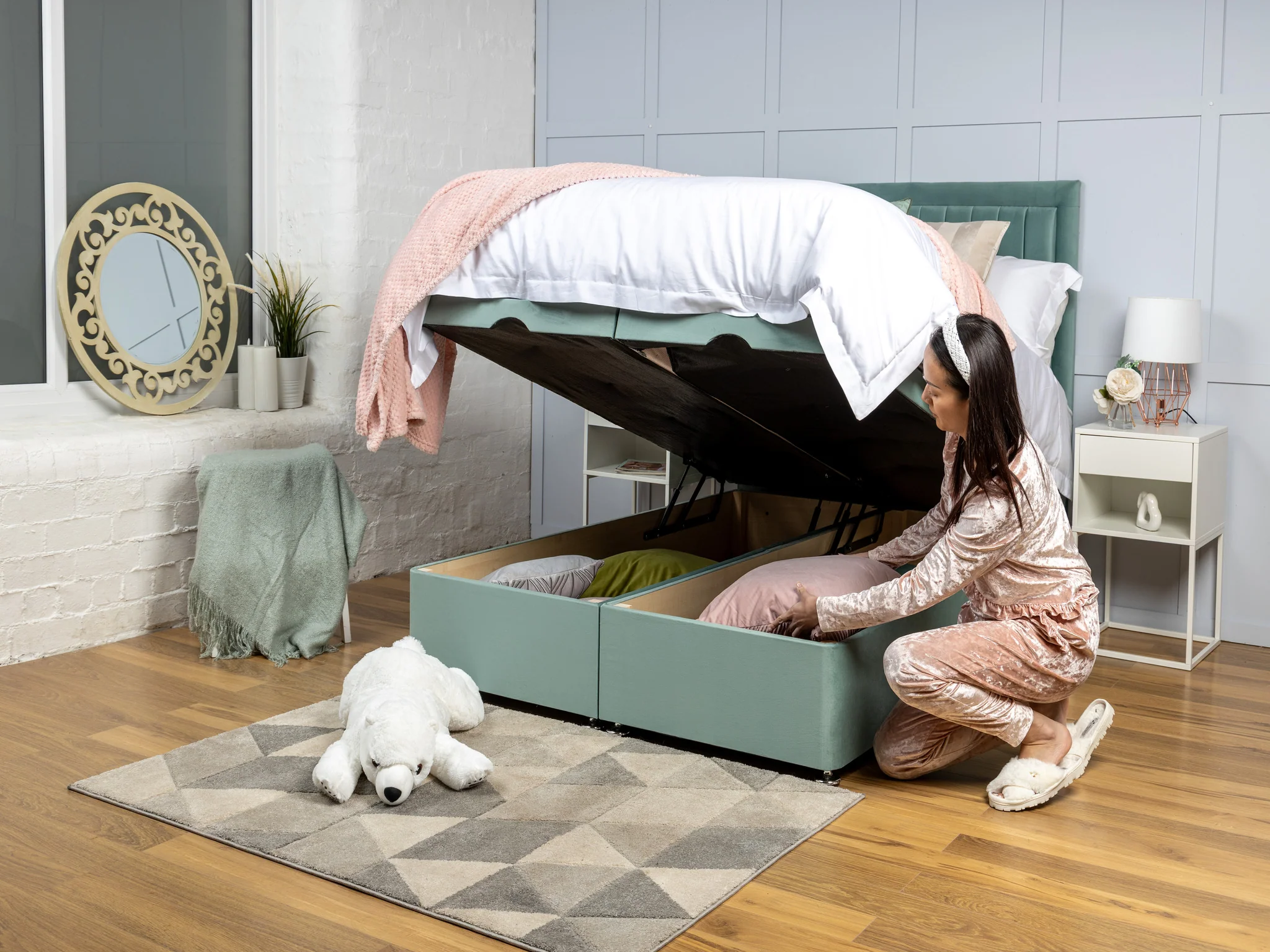 Olivia 12 Bumper Ottoman Divan Bed - Image 6