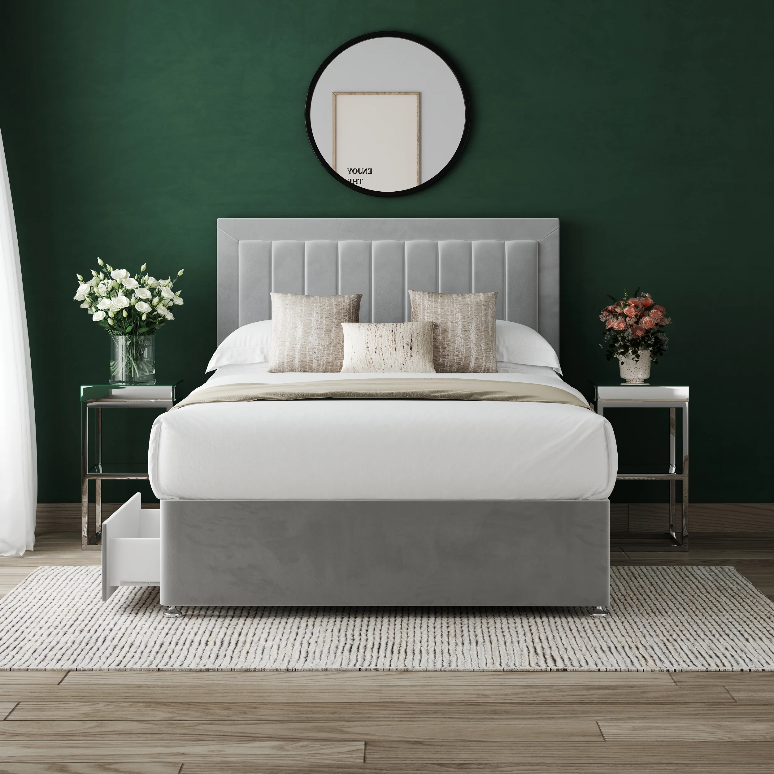 Olivia 9 Divan Bed Set with Mattress Options