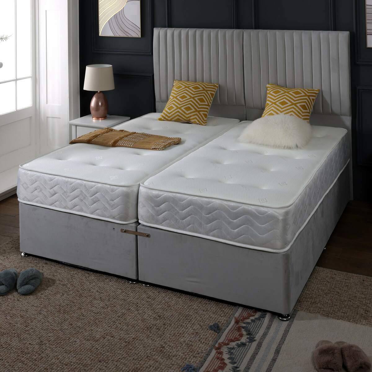 Orthopaedic Spring Firm Zip and Link Divan Bed Set