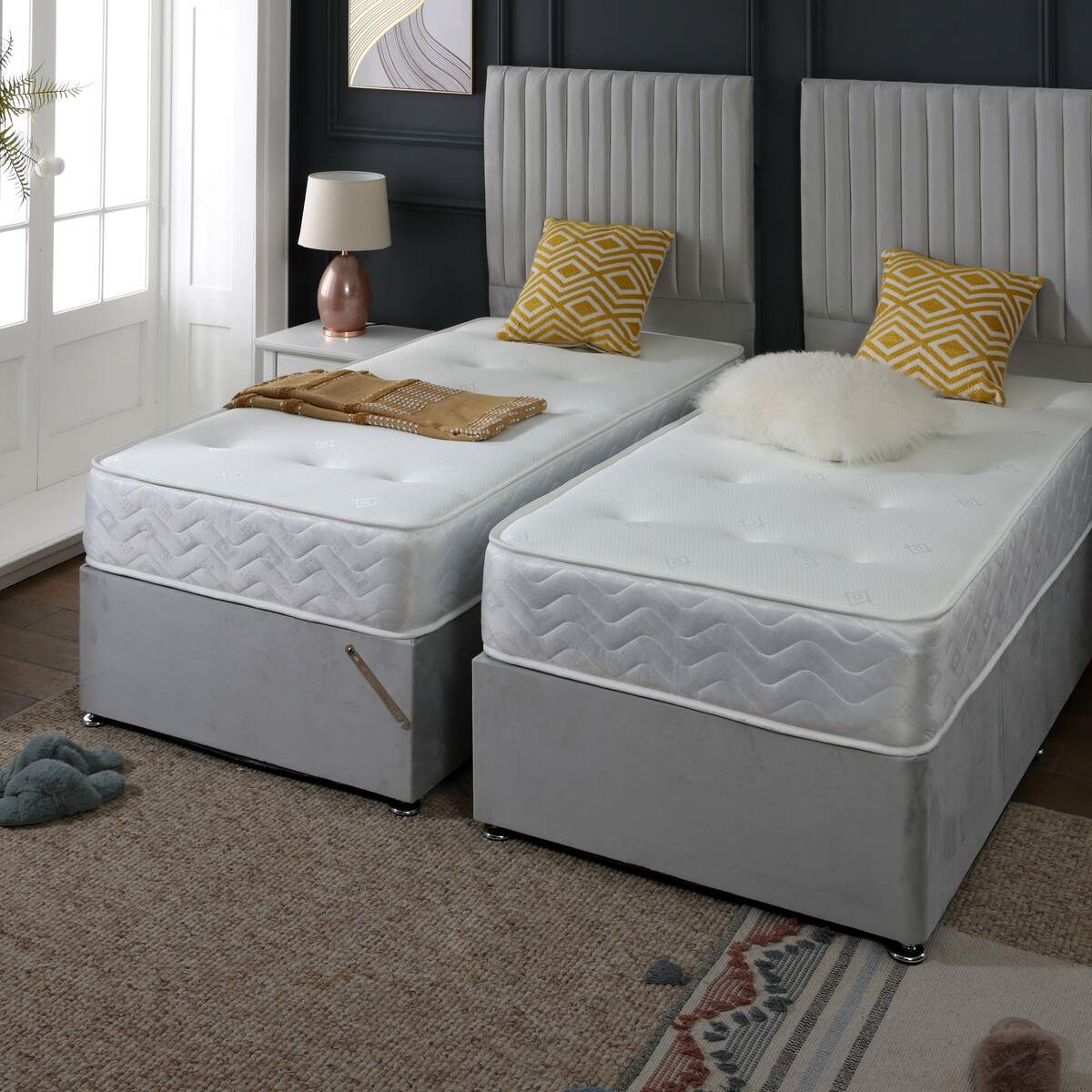 Orthopaedic Spring Firm Zip and Link Divan Bed Set - Image 3