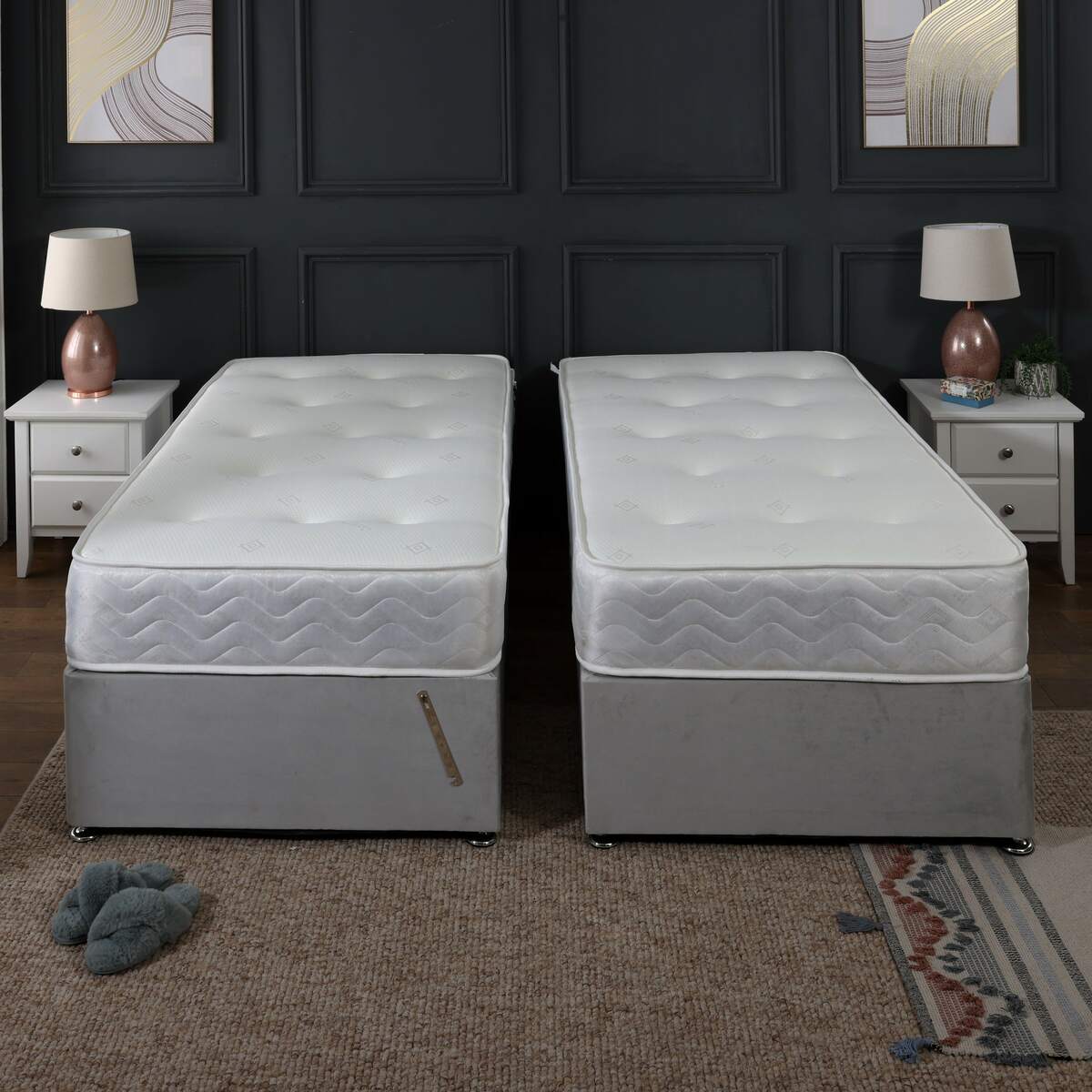 Orthopaedic Spring Firm Zip and Link Divan Bed Set - Image 4