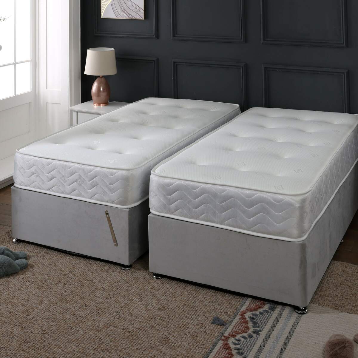 Orthopaedic Spring Firm Zip and Link Divan Bed Set - Image 5