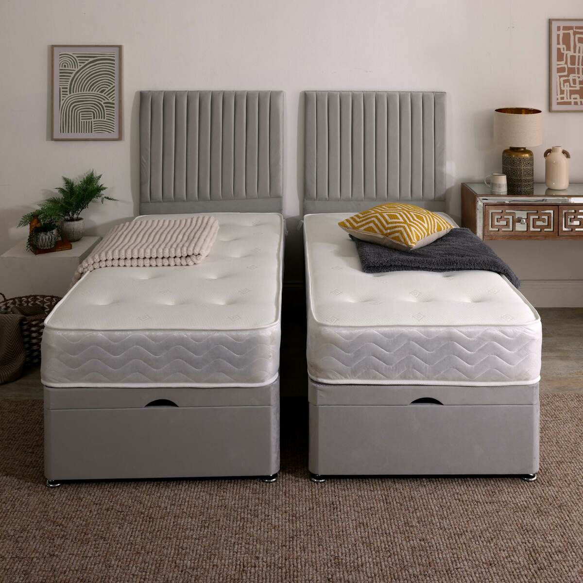 Orthopaedic Firm Zip and Link Ottoman Divan Set - Image 2
