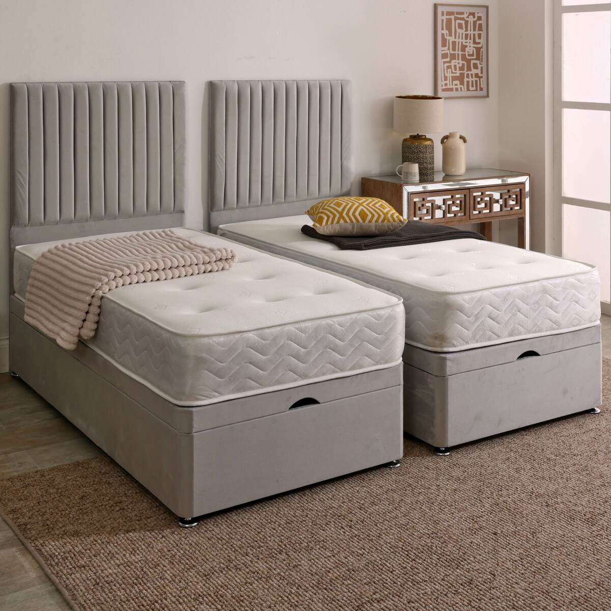 Orthopaedic Firm Zip and Link Ottoman Divan Set - Image 3